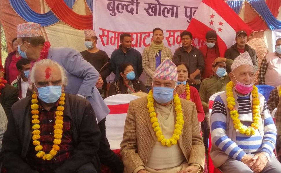 तनहुँमा रामचन्द्र पौडेलले गरे पुल उद्घाटन